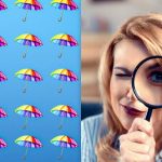 Jednoduchý IQ test: musíte najít cizí deštník za 9 sekund.